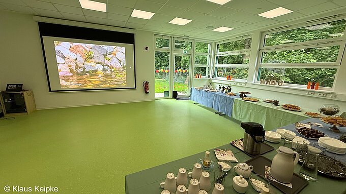 Schulungsraum in der neuen Eva-Lorenz-Umweltstation. Foto: NABU Willich/Klaus Keipke