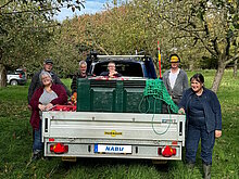 Die stolzen Helfer vor ihrer Ausbeute