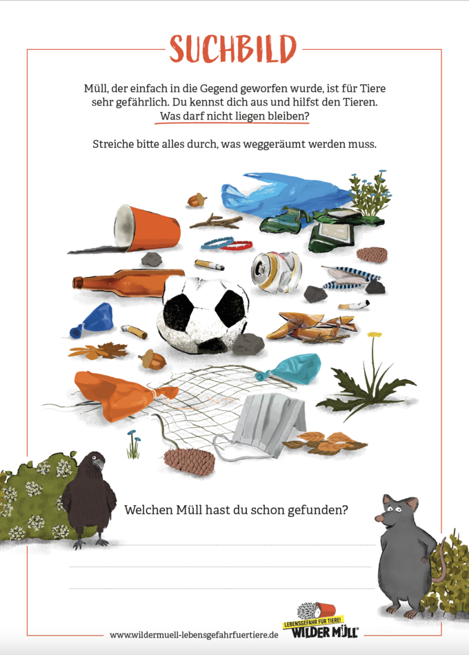 Suchbild Wilder Müll - Was gehört nicht in den Wald